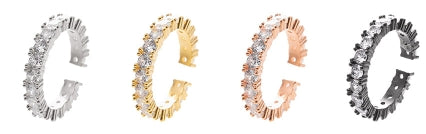 BLACKPURPLE (ブラックパープル) TETRA STONE RING (OpenRing)