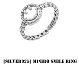 BLACKPURPLE (ブラックパープル) [silver925] MINIRO SMILE RING