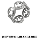 BLACKPURPLE (ブラックパープル) [silver925] AIL SMILE RING