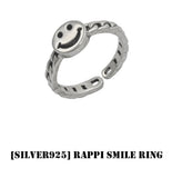 BLACKPURPLE (ブラックパープル) [silver925] RAPPI SMILE RING