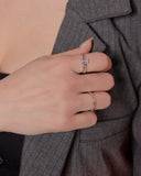 BLACKPURPLE (ブラックパープル) [silver925] Spotted Cubic Ring
