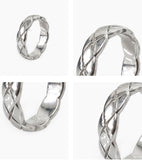 BLACKPURPLE (ブラックパープル)  [silver925] Twisted Half Circle Ring