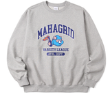 mahagrid (マハグリッド)  COBY VARSITY SWEATSHIRT [GREY]