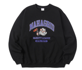 mahagrid (マハグリッド)  COBY VARSITY SWEATSHIRT [BLACK]