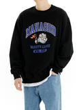 mahagrid (マハグリッド)  COBY VARSITY SWEATSHIRT [BLACK]