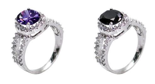 BLACKPURPLE (ブラックパープル)  GOTHIC CUBIC RING