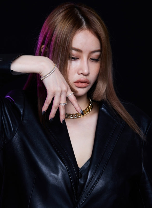 BLACKPURPLE (ブラックパープル)  ONLY YOU CUBIC RING