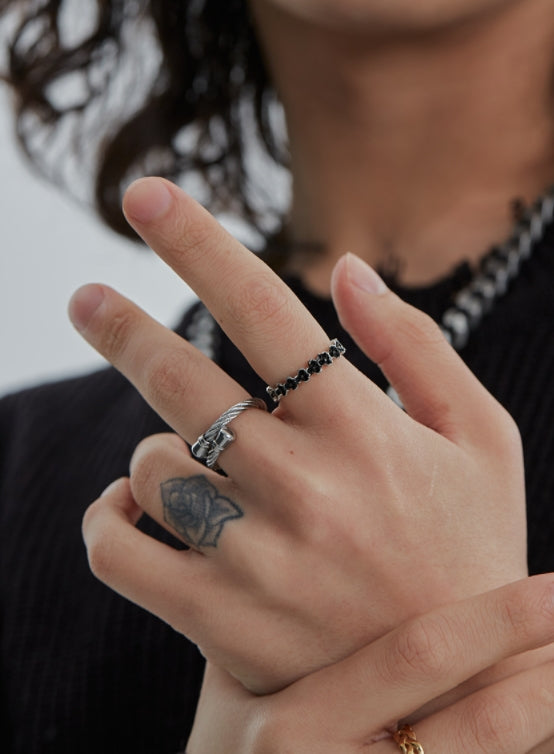 BLACKPURPLE (ブラックパープル) DEROPE RING