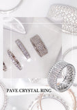 BLACKPURPLE (ブラックパープル)  [silver925] PAVE CRYSTAL RING