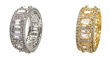 BLACKPURPLE (ブラックパープル)  BAR SQUARE BOLDY CUBIC RING