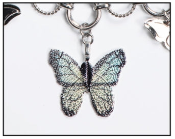 BLACKPURPLE (ブラックパープル)  BLACKPURPLE SILVERGREY BUTTERFLY NECKLACE