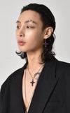 BLACKPURPLE (ブラックパープル) M ANTIQUE CUBIC CROSS NECKLACE