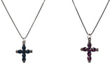 BLACKPURPLE (ブラックパープル) M ANTIQUE CUBIC CROSS NECKLACE