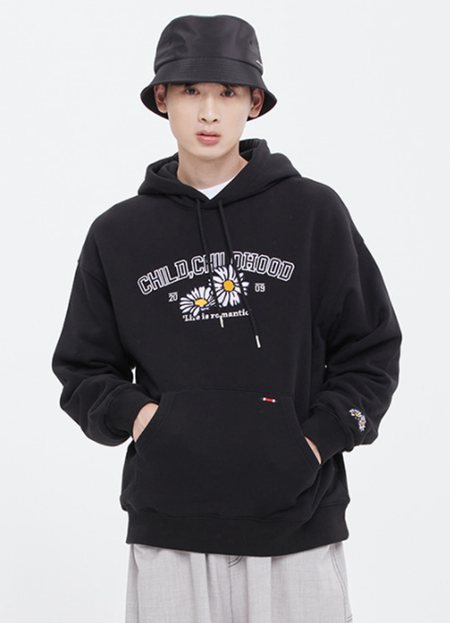 ロマンティッククラウン(ROMANTIC CROWN) SHASTA DAISY HOOD_BLACK