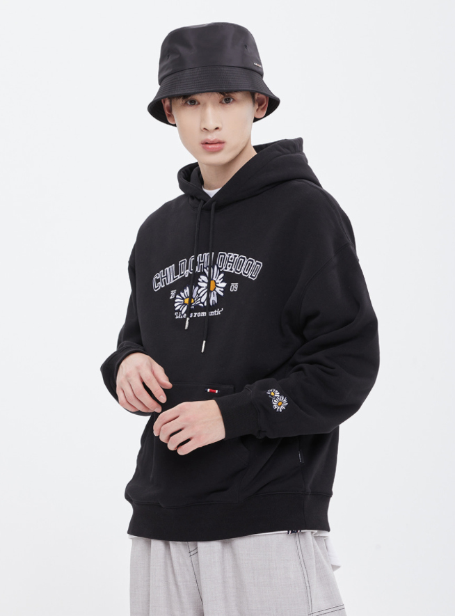 ロマンティッククラウン(ROMANTIC CROWN) SHASTA DAISY HOOD_BLACK