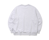 ロマンティッククラウン(ROMANTIC CROWN) REPAIRED SWEAT SHIRT_LIGHT GRAY