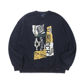 ロマンティッククラウン(ROMANTIC CROWN) REPAIRED SWEAT SHIRT_NAVY