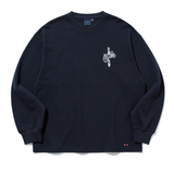 ロマンティッククラウン(ROMANTIC CROWN) HAND SIGN LONG SLEEVE_NAVY