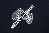ロマンティッククラウン(ROMANTIC CROWN) HAND SIGN LONG SLEEVE_NAVY