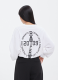 ロマンティッククラウン(ROMANTIC CROWN) HAND SIGN LONG SLEEVE_WHITE