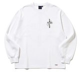 ロマンティッククラウン(ROMANTIC CROWN) HAND SIGN LONG SLEEVE_WHITE