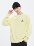 ロマンティッククラウン(ROMANTIC CROWN) HAND SIGN LONG SLEEVE_LIGHT YELLOW