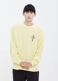 ロマンティッククラウン(ROMANTIC CROWN) HAND SIGN LONG SLEEVE_LIGHT YELLOW
