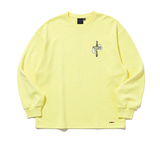 ロマンティッククラウン(ROMANTIC CROWN) HAND SIGN LONG SLEEVE_LIGHT YELLOW