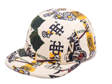 ロマンティッククラウン(ROMANTIC CROWN) FLOWER ARTWORK CAMP CAP_OATMEAL