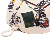 ロマンティッククラウン(ROMANTIC CROWN) FLOWER ARTWORK CAMP CAP_OATMEAL
