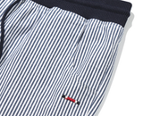 ロマンティッククラウン(ROMANTIC CROWN)  STRIPE COTTON EASY PANTS_NAVY