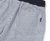 ロマンティッククラウン(ROMANTIC CROWN)  STRIPE COTTON EASY PANTS_NAVY