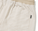 ロマンティッククラウン(ROMANTIC CROWN)  STRIPE COTTON EASY PANTS_BEIGE