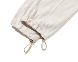 ロマンティッククラウン(ROMANTIC CROWN)  STRIPE COTTON EASY PANTS_BEIGE