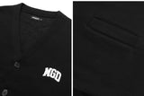 mahagrid (マハグリッド) MGD COLLEGE SWEAT CARDIGAN [BLACK]