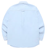 mahagrid (マハグリッド) M LOGO OXFORD SHIRT [BLUE]