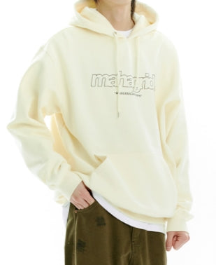 mahagrid (マハグリッド) THIRD LOGO HOODIE [CREAM]
