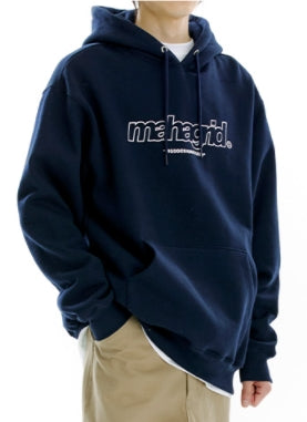 mahagrid (マハグリッド) THIRD LOGO HOODIE [NAVY]