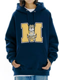 mahagrid (マハグリッド) JIMMY M LOGO HOODIE [NAVY]
