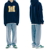 mahagrid (マハグリッド) JIMMY M LOGO HOODIE [NAVY]