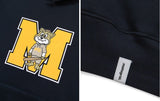 mahagrid (マハグリッド) JIMMY M LOGO HOODIE [NAVY]