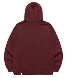 mahagrid (マハグリッド) JIMMY M LOGO HOODIE [BURGUNDY]