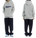 mahagrid (マハグリッド)  OLD SCHOOL LOGO HOODIE [GREY]