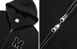 mahagrid (マハグリッド) M LOGO FULL-ZIP HOODIE [BLACK]