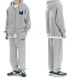 mahagrid (マハグリッド) M LOGO FULL-ZIP HOODIE [GREY]