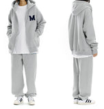 mahagrid (マハグリッド) M LOGO FULL-ZIP HOODIE [GREY]