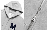 mahagrid (マハグリッド) M LOGO FULL-ZIP HOODIE [GREY]
