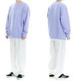 mahagrid (マハグリッド) THIRD LOGO CREWNECK [PURPLE]