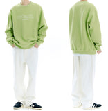 mahagrid (マハグリッド) THIRD LOGO CREWNECK [LIGHT GREEN]