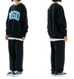 mahagrid (マハグリッド)  MGD COLLEGE SWEATSHIRT [BLACK]